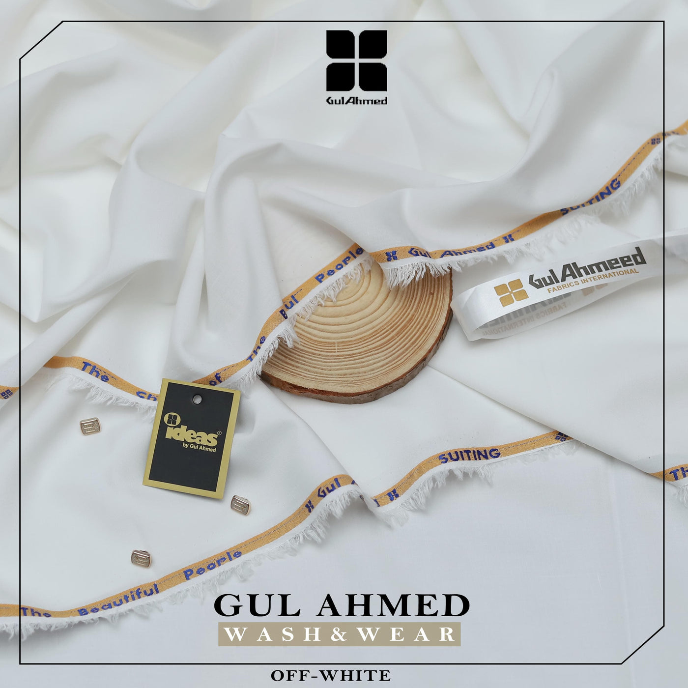 Men's Classical Wash'n Wear Soft - Smooth - Suitable for all season wearings - OFF WHITE