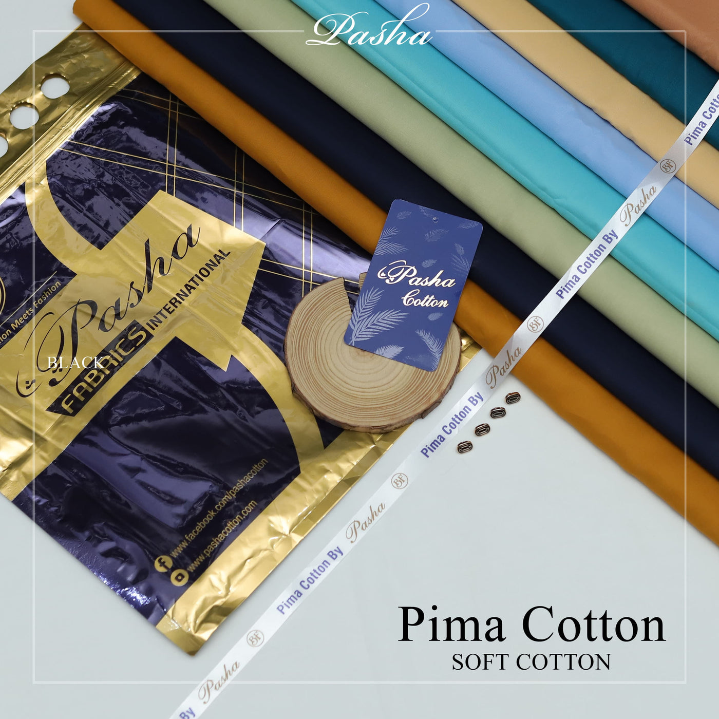 Ultra-Fine Pasha Pima Soft Cotton Fabric – Elegant Summer Wear (4.5m, L-A Finish, With Accessories)
