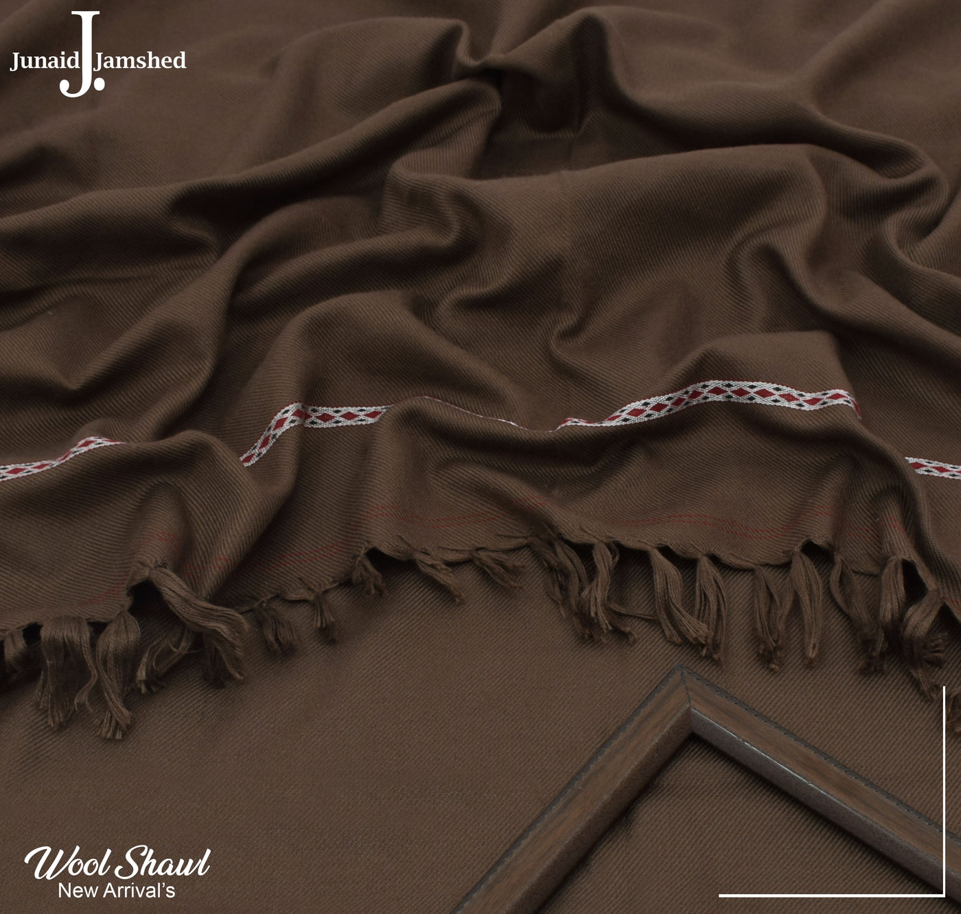 J. Wool Shawl-Coffee