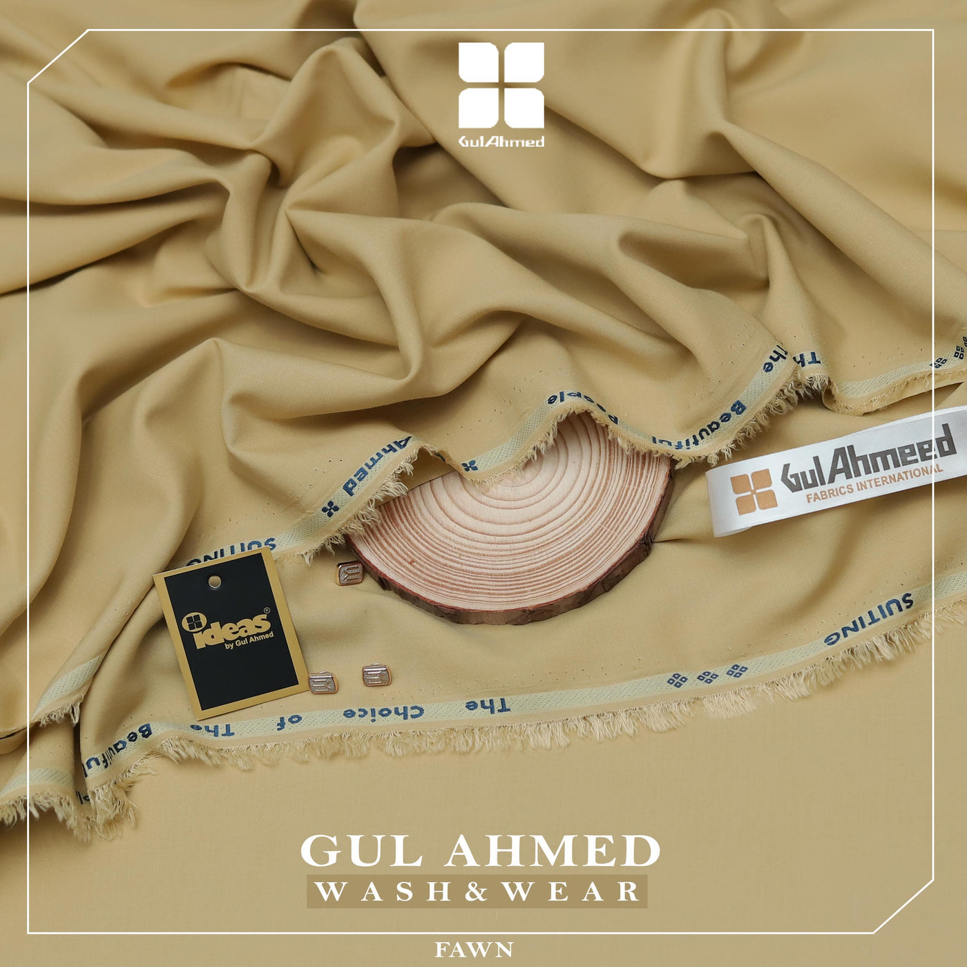 Men's Classical Wash'n Wear Soft - Smooth - Suitable for all season wearings - SAND
