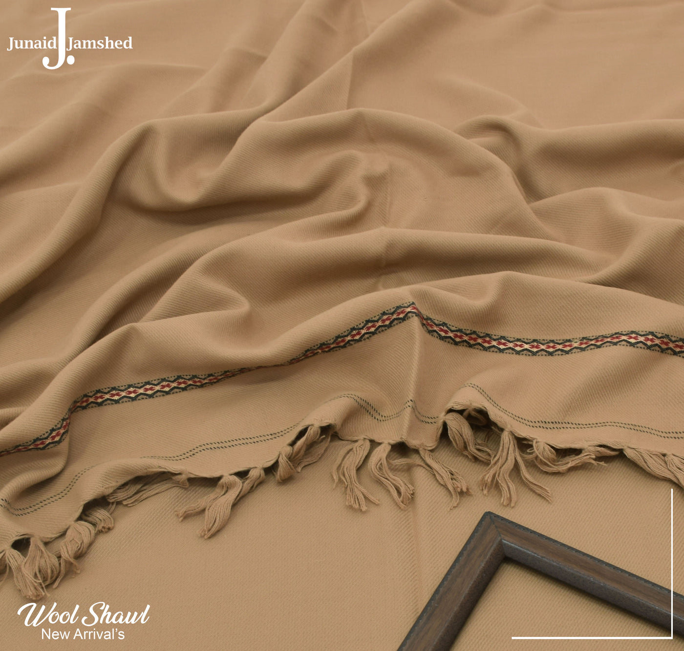 j. Wool Shawl-Almond