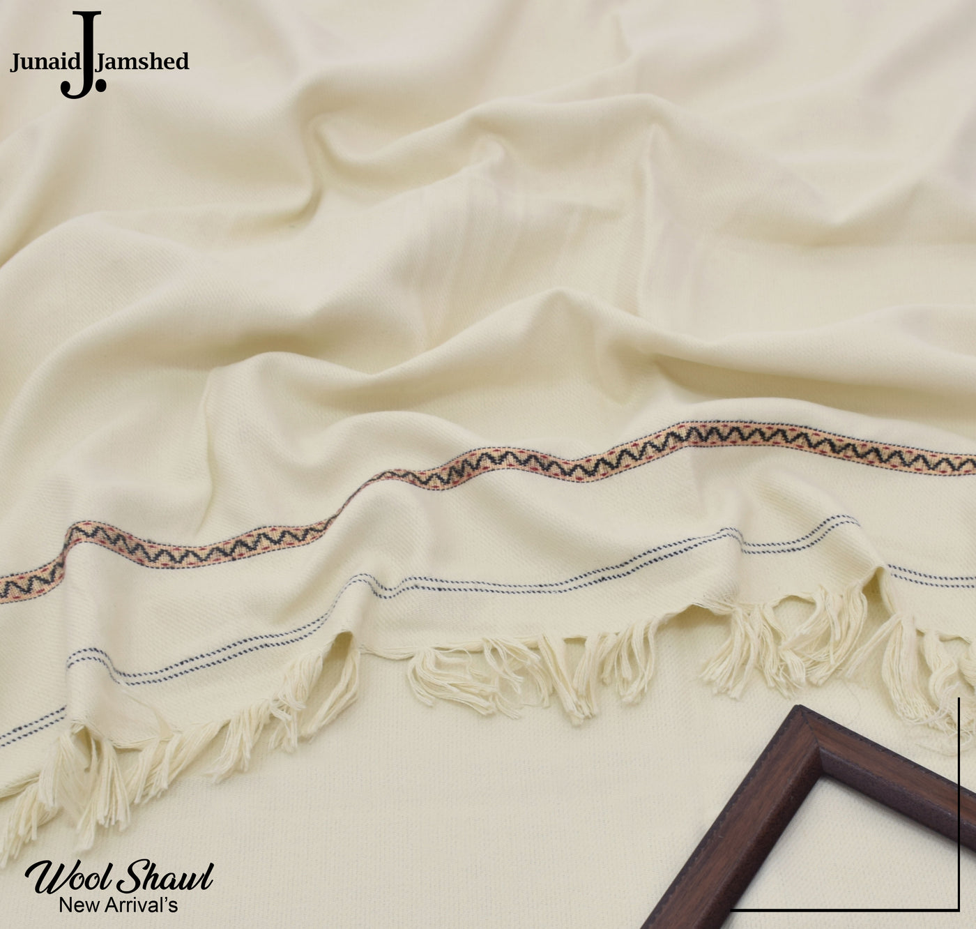 j. Wool Shawl-Cream