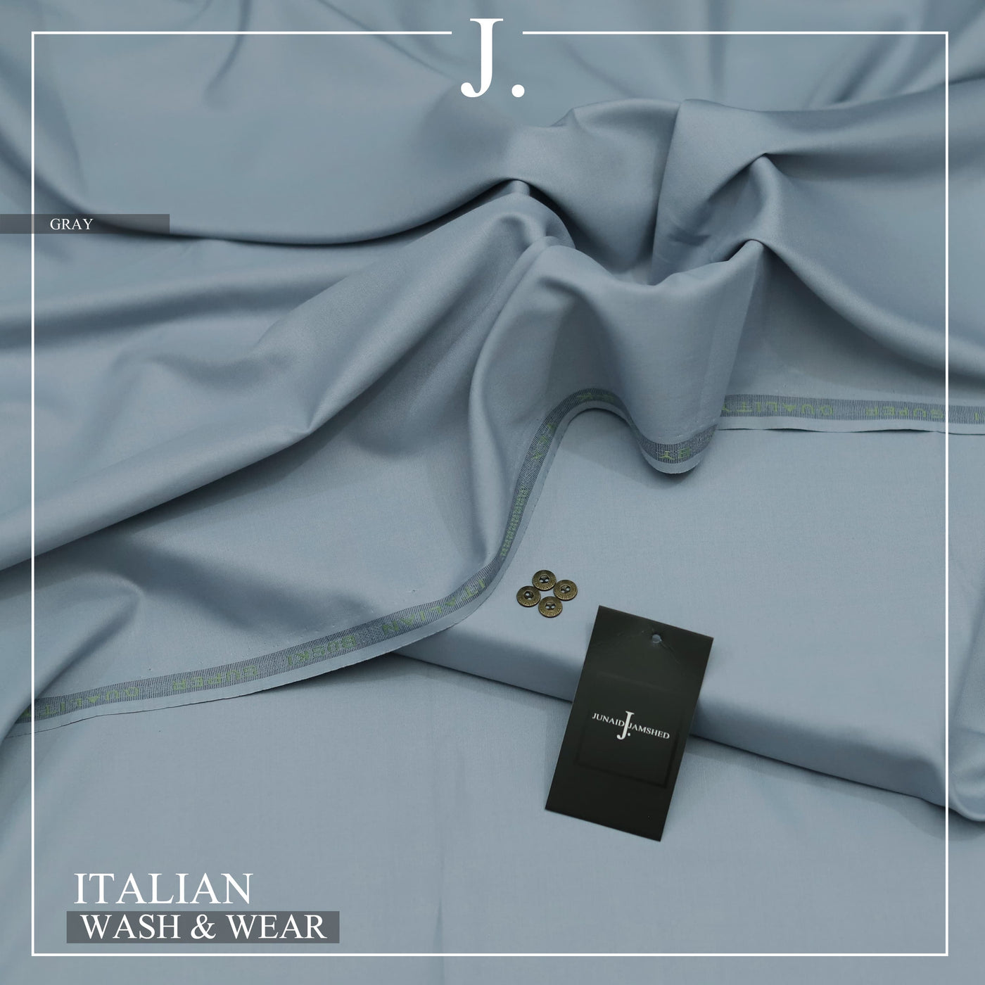 "Pure Comfort, Pure Style: The 2025 Men's Premium 100% Pure Wash & Wear Collection for All Seasons"- Gray