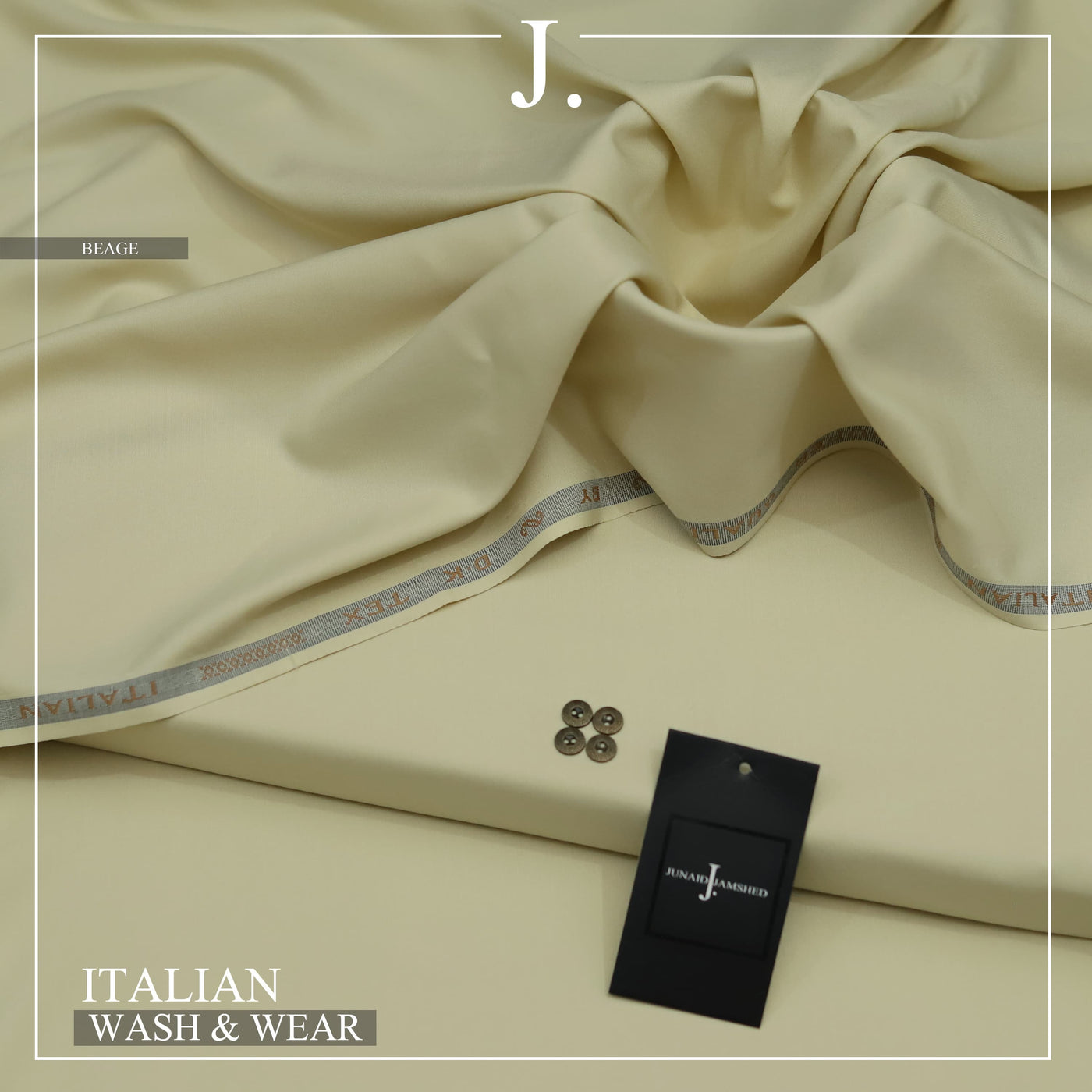 "Pure Comfort, Pure Style: The 2025 Men's Premium 100% Pure Wash & Wear Collection for All Seasons"- Beage