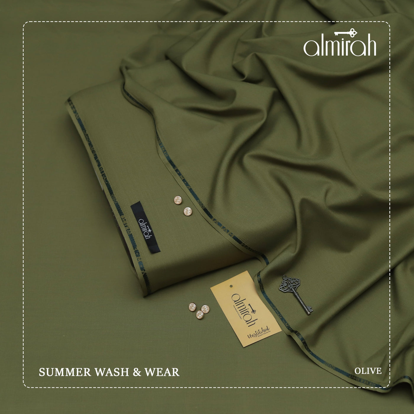 Almirah Luxury Wash and Wear"-OLIVE