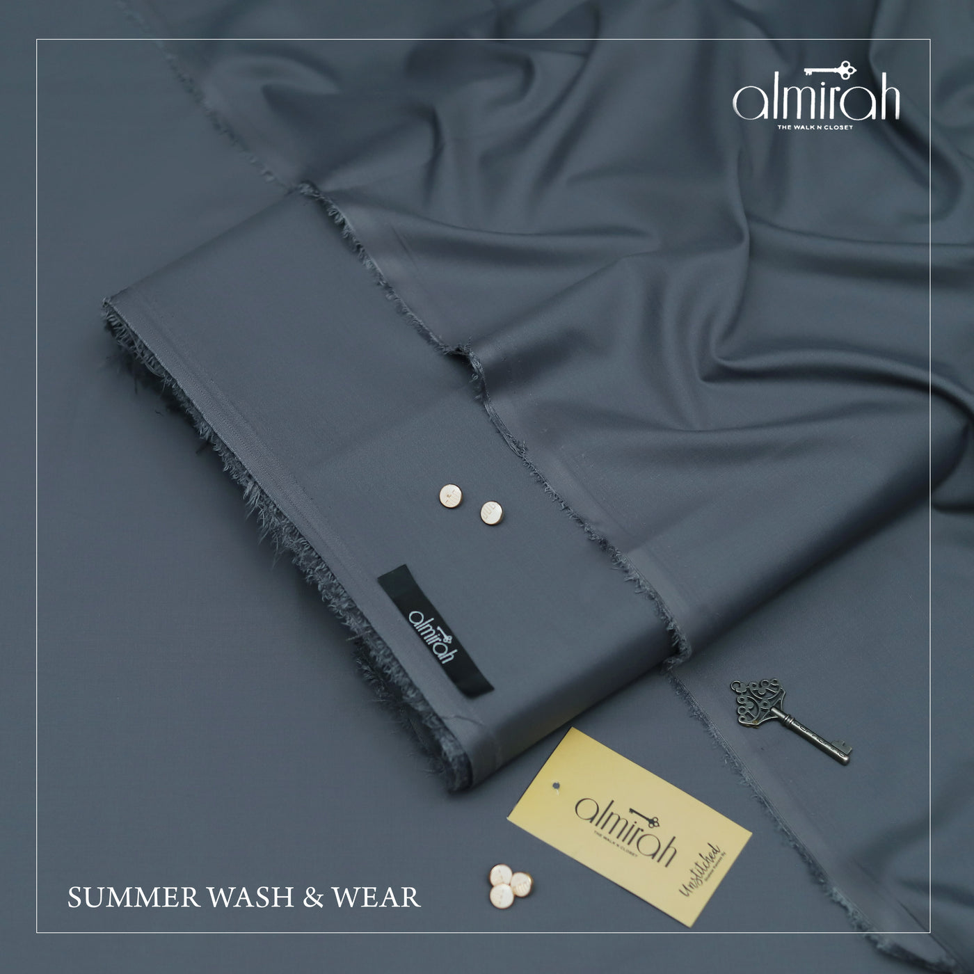 Almirah Luxury Wash and Wear"- GRAY