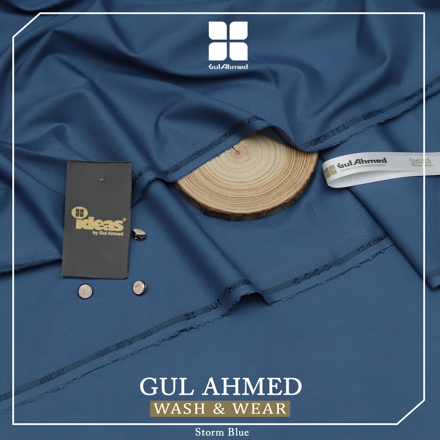 Men's Classical Wash'n Wear Soft - Smooth - Suitable for all season wearings -STROM BLUE