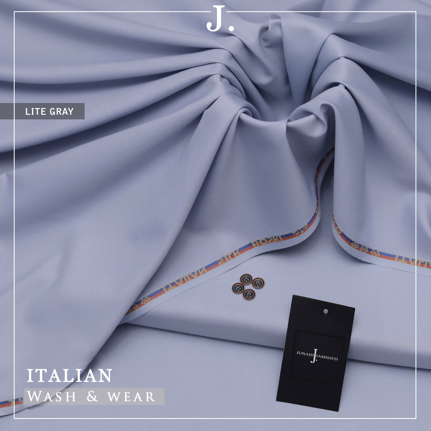 "Pure Comfort, Pure Style: The 2025 Men's Premium 100% Pure Wash & Wear Collection for All Seasons"-Lite Gray