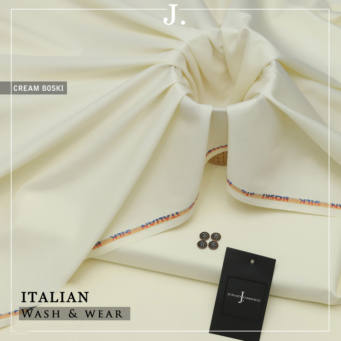 "Pure Comfort, Pure Style: The 2025 Men's Premium 100% Pure Wash & Wear Collection for All Seasons"-Cream
