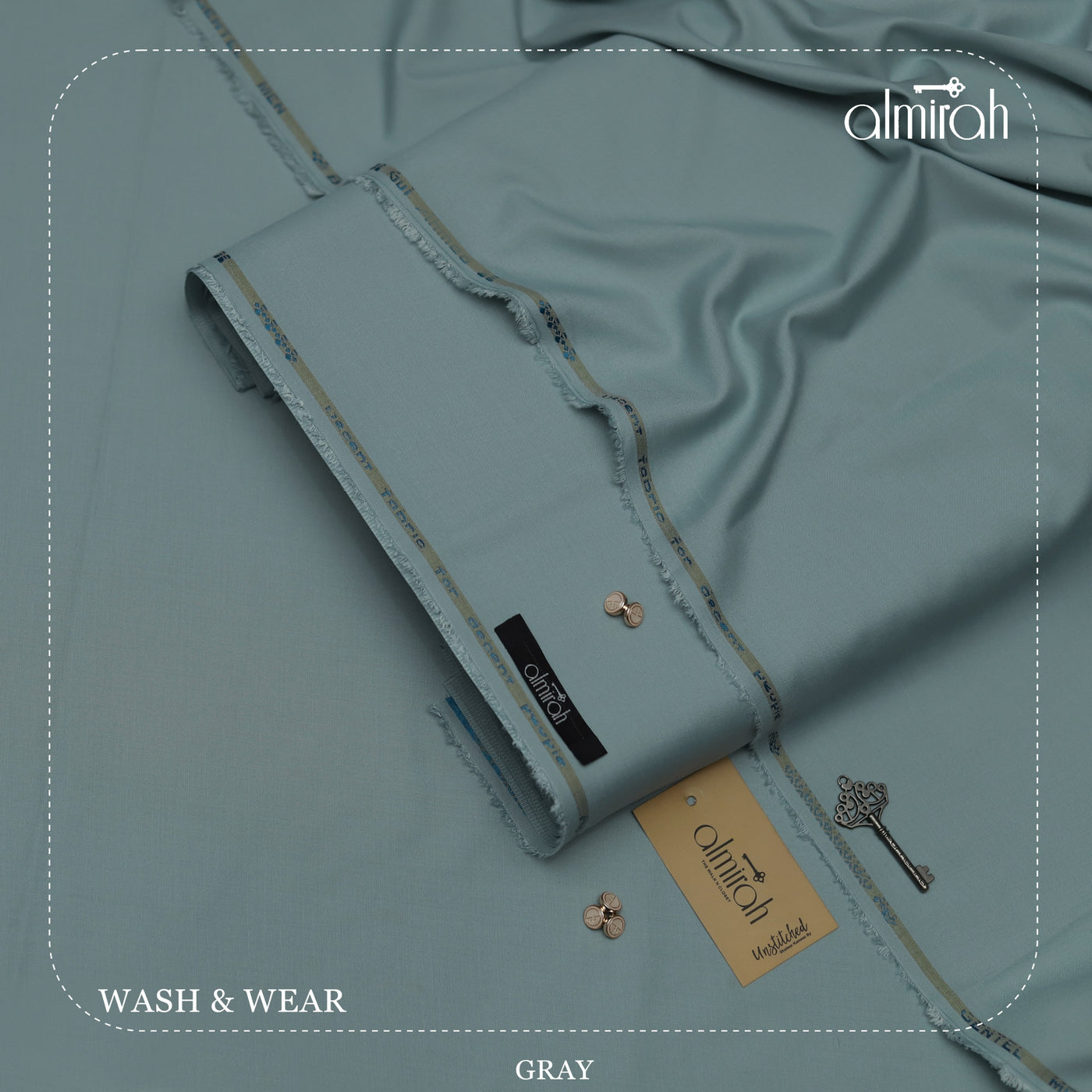 Almirah Luxury Wash and Wear"- Gray