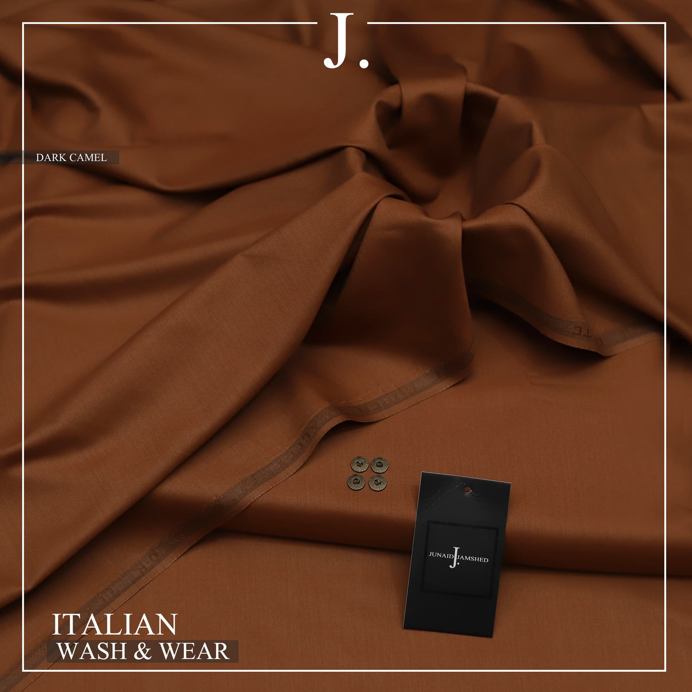 "Pure Comfort, Pure Style: The 2025 Men's Premium 100% Pure Wash & Wear Collection for All Seasons"- Dark Camel