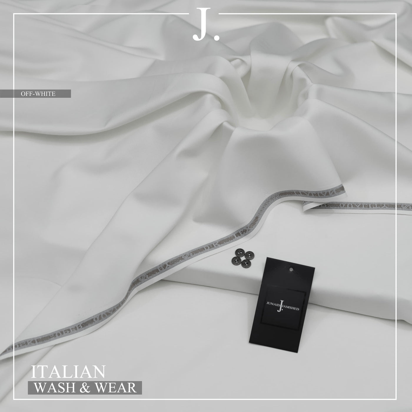 "Pure Comfort, Pure Style: The 2025 Men's Premium 100% Pure Wash & Wear Collection for All Seasons"- Off White