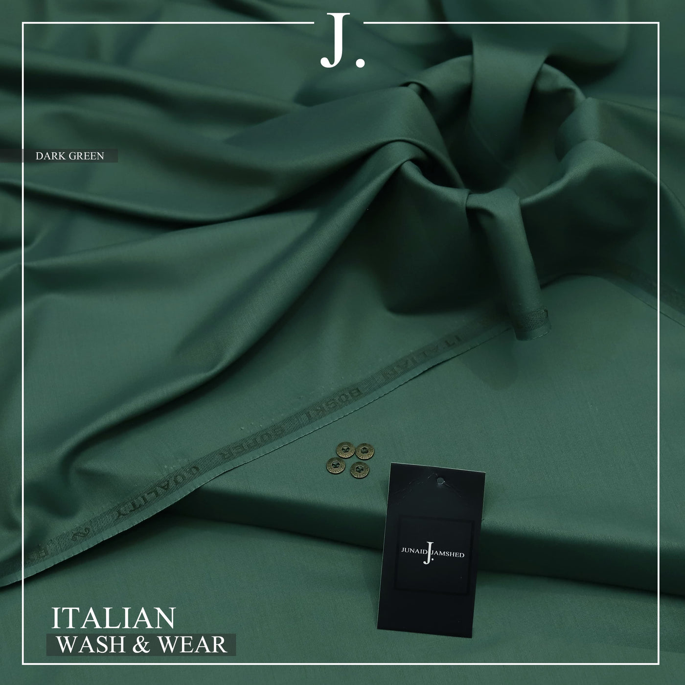 "Pure Comfort, Pure Style: The 2025 Men's Premium 100% Pure Wash & Wear Collection for All Seasons"- Dark Green