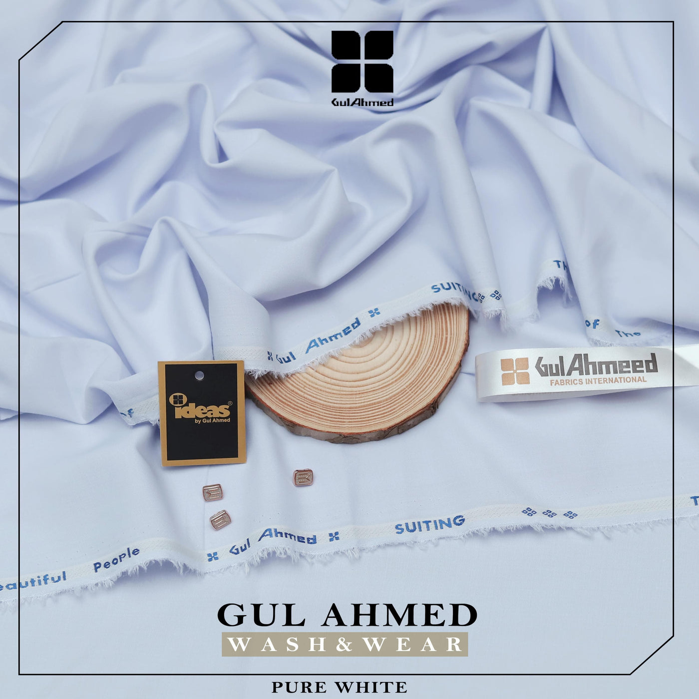 Men's Classical Wash'n Wear Soft - Smooth - Suitable for all season wearings - WHITE