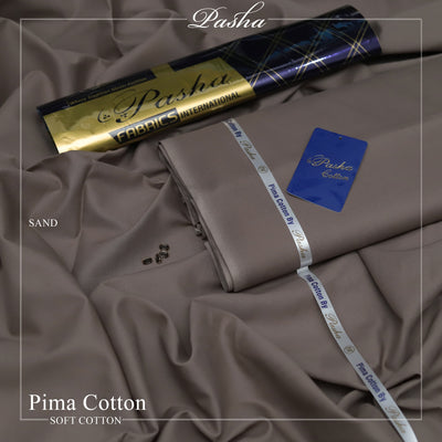 Ultra-Fine Pasha Pima Soft Cotton Fabric – Elegant Summer Wear (4.5m, L-A Finish, With Accessories)