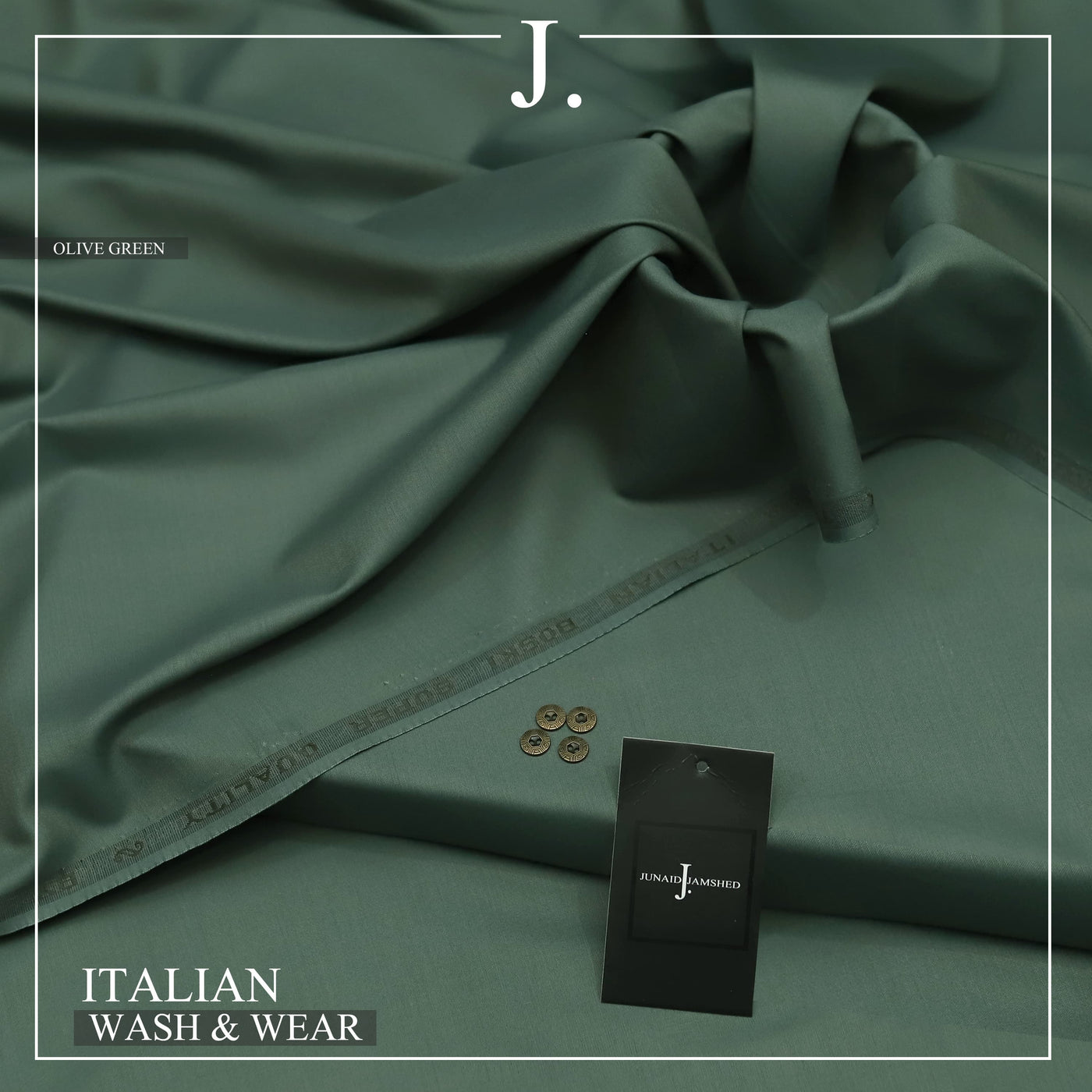 "Pure Comfort, Pure Style: The 2025 Men's Premium 100% Pure Wash & Wear Collection for All Seasons"- Olive Green