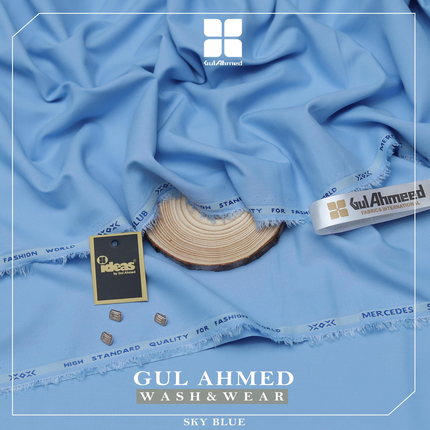 Men's Classical Wash'n Wear Soft - Smooth - Suitable for all season wearings -SKY BLUE